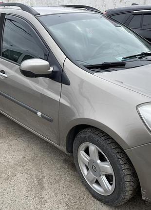 Дефлекторы окон (ветровики) renault clio iii 5d / grandtour 2005-> (+от) (heko)