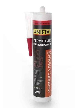 Герметик силиконовый 280мл белый универсальный тм unifix