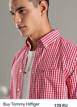Брендова чоловіча сорочка tommy hilfiger  р 48