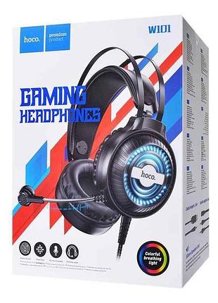 Наушники игровые компетентные w101 черные тм hoco