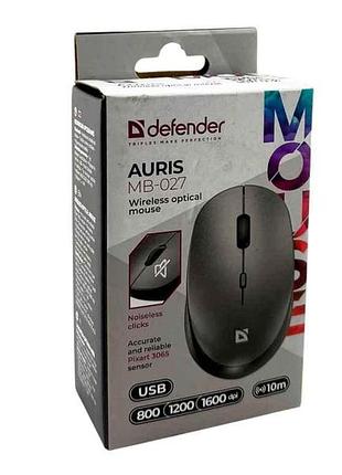 Мишка бездротова компютерна auris mb-027 тм defender