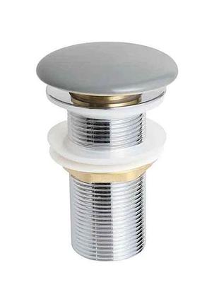 Донный клапан для раковины без перелива графитовый pop-up-09 gray 1 1/4 тм mixxus