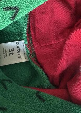 Флісова худі carters 3t з динозавром 2
