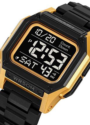Skmei 2264bkgdbk black-gold-black 3