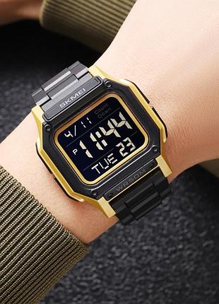 Skmei 2264bkgdbk black-gold-black 4