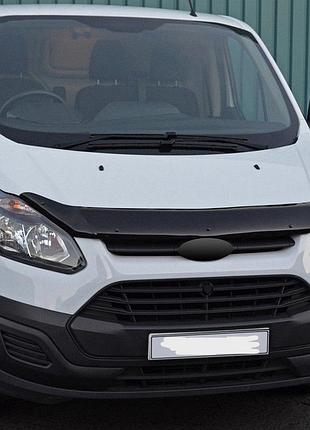 Дефлектор капота (мухобойка) для ford transit/tourneo custom 2012-2018 (tan24)