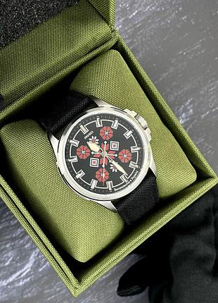 Awarder embroidery silver-red black battery 10atm 3