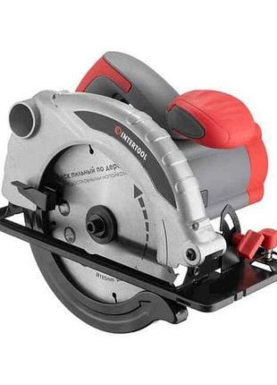 Пила дисковая 1300 вт, 5000 об/мин, угол наклона 0-45° 41/57 dt-0613 тм intertool