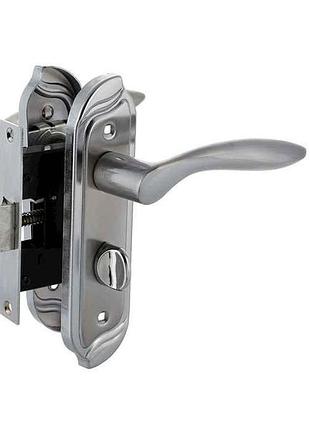 Комплект ручек с защелкой сатин/хром 15-182-002 bk-50мм sn/cp тм fzb