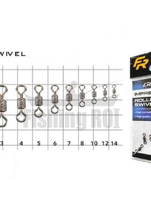 Вертлюг №2 43кг. (10шт/уп) арт.707-01-2 тм fishing roi