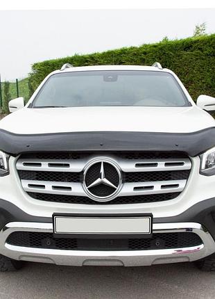 Дефлектор капота (мухобійка) для mercedes x class 2017+ (tan24)