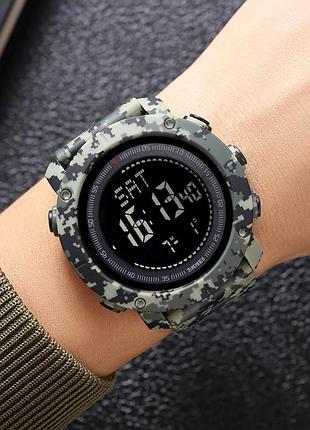 Skmei 2095cmgn camo green compass 4