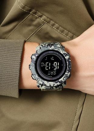 Skmei 2095cmgn camo green compass 5