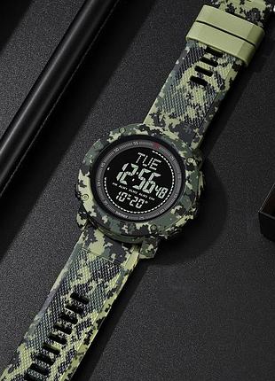 Skmei 2095cmgn camo green compass 6