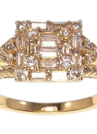 Каблочка позолота 18k «инкрустация цирконом» 089441 р.18,5 тм xuping