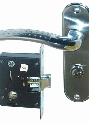 Клямка з ручкою bk-71106 sn/cp (50мм) (15-01-002) тм fzb