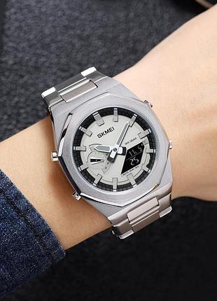 Skmei 1816sibk silver-black 3