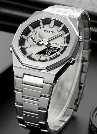 Skmei 1816sibk silver-black 4