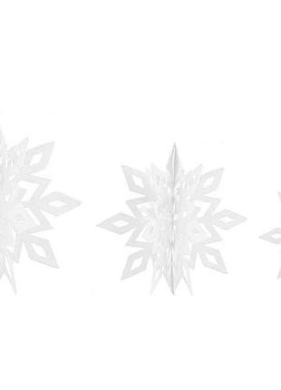 Декор-подвеска новогодняя 25см snowflake белый r96067 тм stenson