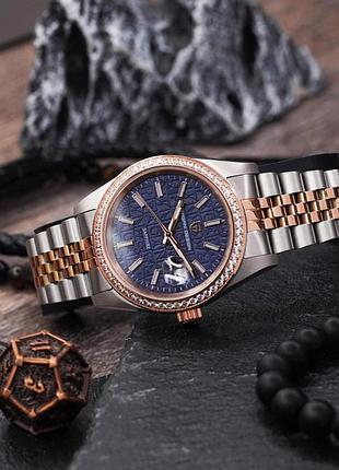 Pagani design pd-1794m silver-rose gold-blue 4