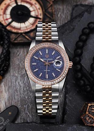 Pagani design pd-1794m silver-rose gold-blue 5