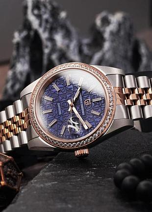 Pagani design pd-1794m silver-rose gold-blue 7
