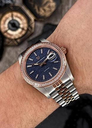 Pagani design pd-1794m silver-rose gold-blue 8