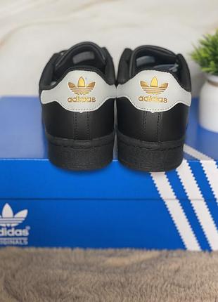 Кроссовки adidas superstar black white адидас суперстар черные 36–45 8
