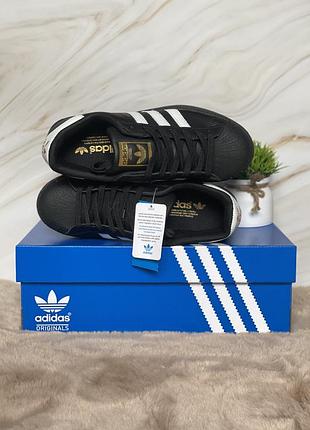 Кроссовки adidas superstar black white адидас суперстар черные 36–45 9