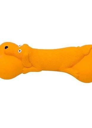 Игрушка для собак кость с мордой лисы латекс 12см арт.540-866 тм eastland