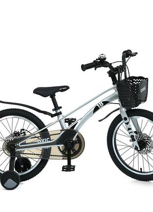 Велосипед дитячий oxic mb 18oxic grey, колеса 18 дюймів