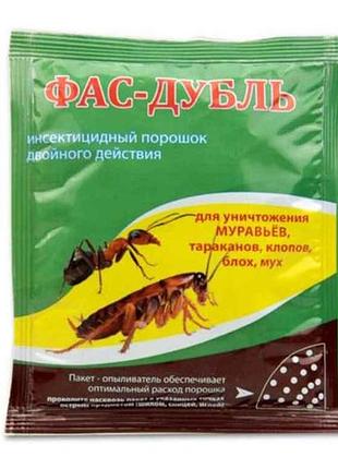 Порошок против тараканов, муравьи, мух фас-дубль 125гр тм мир чистоты