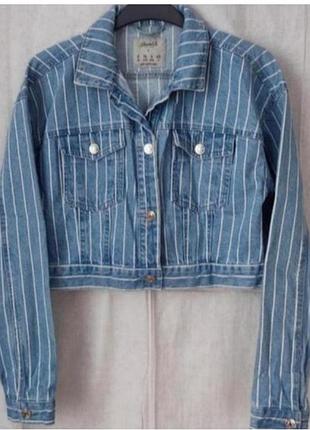Курточка джинсова вкорочена оверсайз   denim co est.1969 роз. 42