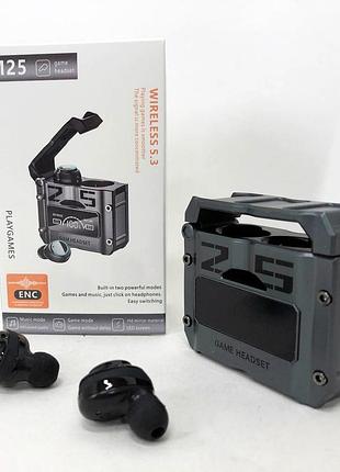 Беспроводные игровые наушники m25 tws bluetooth 5.3 черные