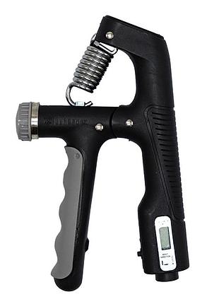 Эспандер кистевой с регулируемой нагрузкой и счетчиком ms 4219(black) 10-100 кг