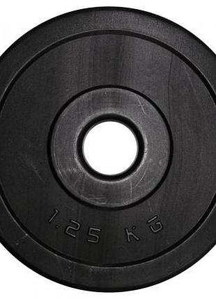 Диск гантельный композитный в пластиковой оболочке rock pro ne-pl-d1, 1,25 кг