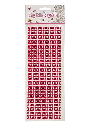 Наклейки декоративні xy-004(ruby) на планшеті 504 шт