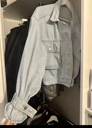Джинсовий бомбер куртка🔥zara bershka hm 2