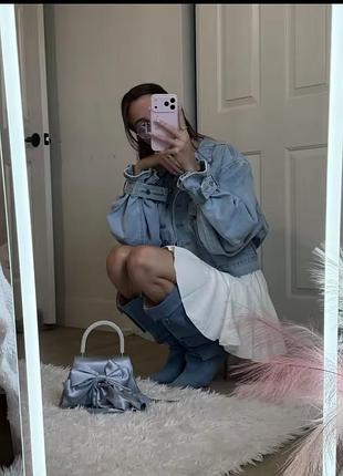 Джинсовий бомбер куртка🔥zara bershka hm 4