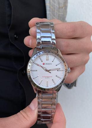 Curren 8452 silver-green 3