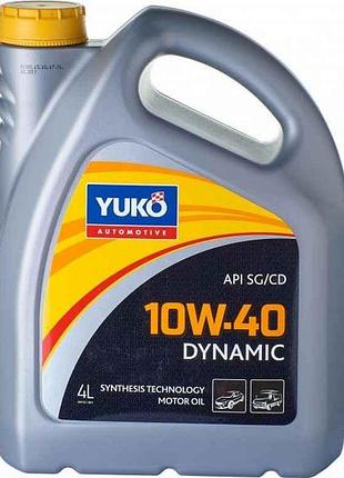 Масло моторне напівсинтетичне dynamic 10w-40 api sg/cd 4,0 л тм yuko