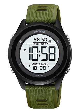 Skmei 2498pagwt army green-wnite