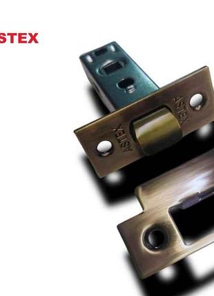 Клямка без ручки бронза 68х22мм at-latch 100 (аb) тм astex