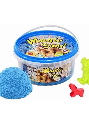 Кинетический песок magic sand в ведре 0.350кг сиреневый тм strateg