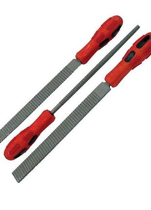 Набор рашпилей 3шт. с ручкой 200мм ht-3704 тм intertool