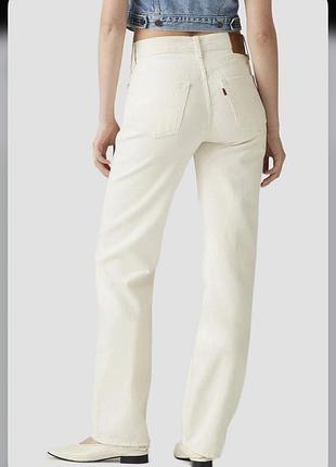 Джинси молочного кольору levis501