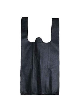 Сумка-майка,чорний,210х420х120 мм,40 г/м.кв. тм ecobag