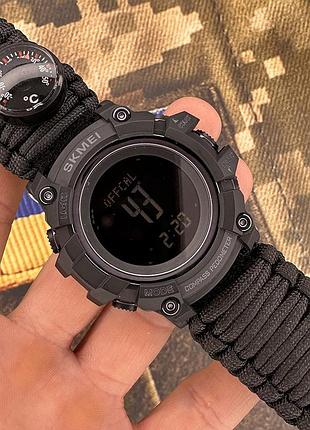 Skmei 1356bk black tactic compass 3