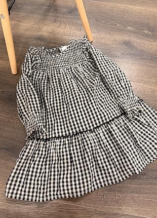 Красива бавовняна сукня mango 110cm 7