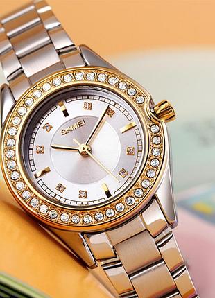 Skmei 1534gdsi gold-silver 5